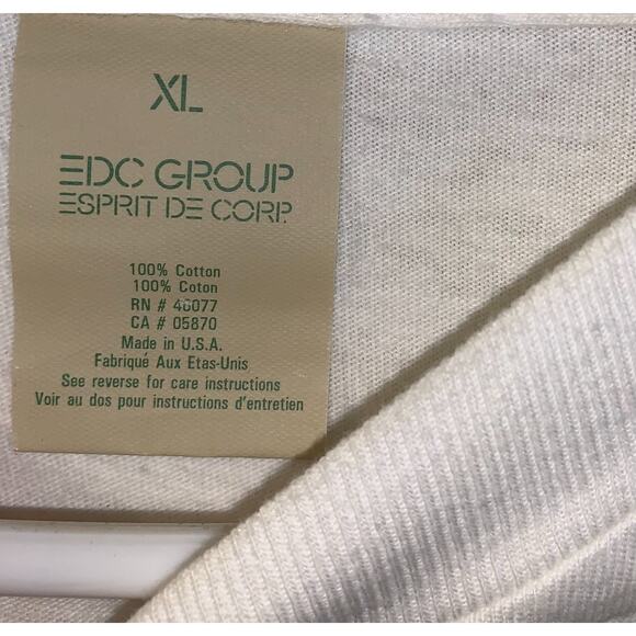 Vintage Men's Esprit Your Vote is Your Voice 90s Tee Shirt Size XL Cotton USA - Picture 6 of 7